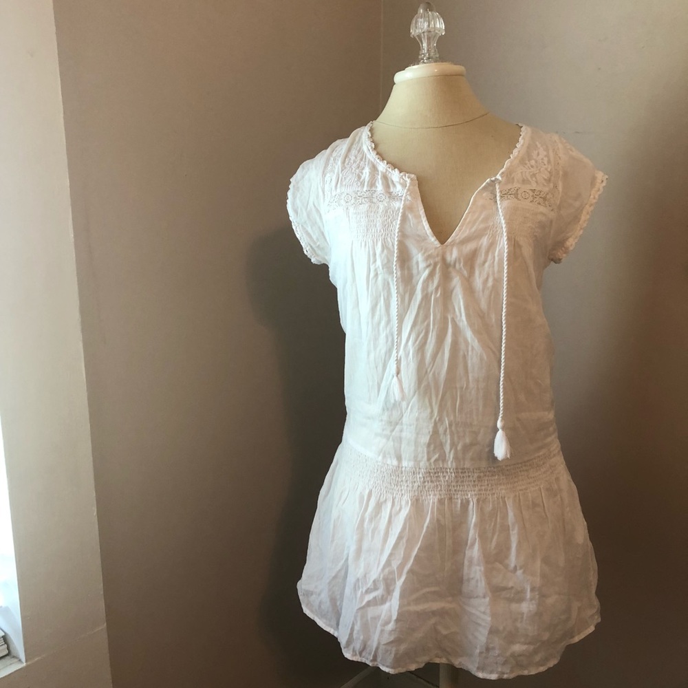 Aerie White Tunic Cover Up Size Small